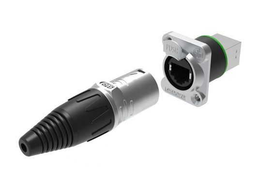 Ethernet Network Modular Jack Plug Panel Mount Socket 5-7mm Cable Industrial Electronics Accessories Chassis Male Connectors