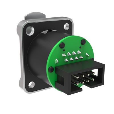 Indoor Outdoor Waterproof RJ45 Connector 8-Pin Network LAN Ethernet Plug Splitter IP44 CAT5e CAT6 Industrial Ethernet Connector