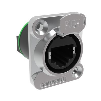 Indoor Outdoor Waterproof RJ45 Connector 8-Pin Network LAN Ethernet Plug Splitter IP44 CAT5e CAT6 Industrial Ethernet Connector