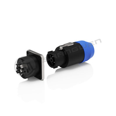 Custom Screw-type Terminals Latch Lock Cable Round Female Plug 30A 8 Pin Speaker Connector