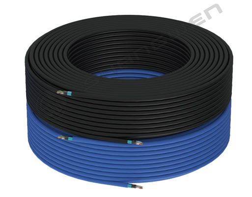 Blue Black 24awg FTP SFTP Shielded CAT6A Ethernet Network Cable 8 Conductor Patch Cord