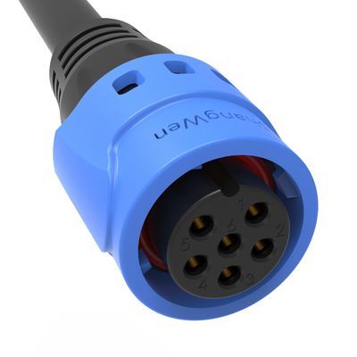 M19 Series Push-pull Self-locking Connection Industrial 6 Pin Male  Female Plug Power  Connector