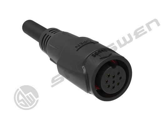 M19 Power Cable Push-pull Self-locking Connection Industrial 9 Pin Female Male Plug Signal Connector 5A Waterproof Connector