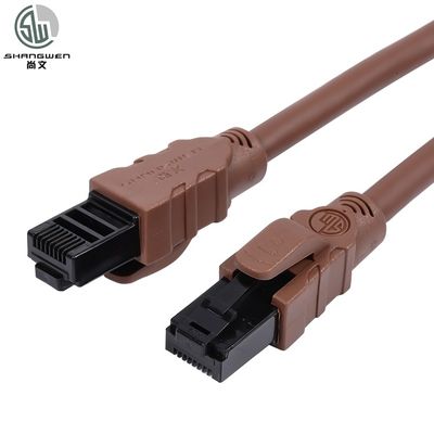 柔軟性のあるソフト Cat6a Cat6 イーサネットパッチケーブル 24awg アンチフリーズ エンジニアリングレベル UTPケーブル