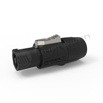 CQC 防水電源コネクタ ブラック パワーコンプラグ 250v 20A