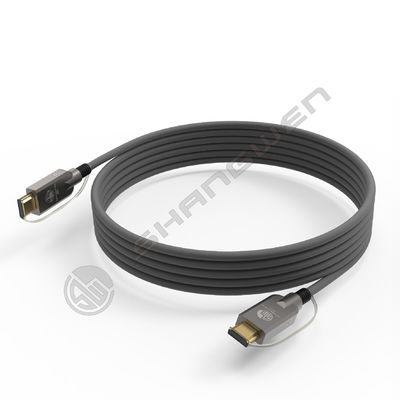 2.1 HD リンクポート 光ファイバーケーブル TPU シェルステンレス鋼 304 装甲管 シリコンラインチップ 4K 60Hz 8K 144Hz OD 6.0mm