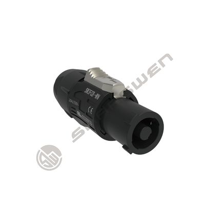 CQC 防水電源コネクタ ブラック パワーコンプラグ 250v 20A
