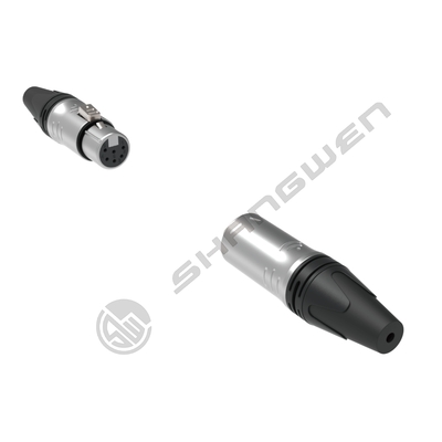 Industrial Electronics Accessories 6-Pin XLR Audio Video Connectors Indoor IP40 Protection 6-Pole Plug Socket Male Female