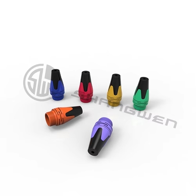 IP40 Indoor Audio Cable Plug 7-Pin XLR Female Socket Connector with 3.5mm Gold Conductor Shell Plating and High Durability