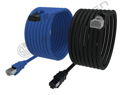 CE ROHS FTP UTP SFTP Cat7 Rj45 プラグ ネットワーク LAN ケーブル 1000ft CAT7 LAN AWG23 S/FTP 100% 銅 オレンジ