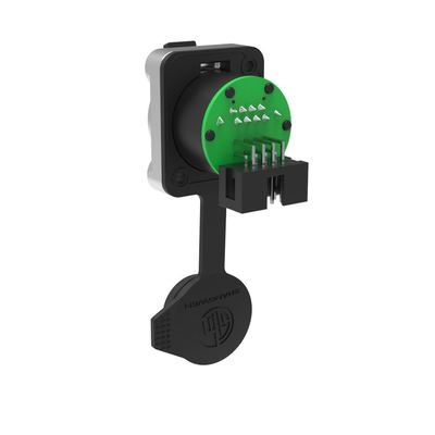 Outdoor Waterproof IP65 CAT5E 8P RJ45 Panel Mount Ethernet Network Cable Plug RJ45 Interface Socket Connector Connector