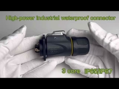 高性能 男性 女性接続器 IP65 IP67 3コア 防水接続器 屋外