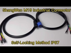 M19 女性用電気プラグコネクタ IP67 6ピン防水コネクタ産業用