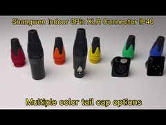 XLR オーディオ パワー 防水ソケットコネクタ 3ピン マイク IP65