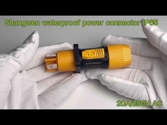 産業用 男性と女性の防水電源コネクタ Ip65 屋外