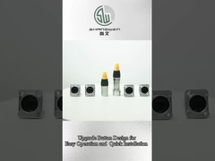 IP65 防水 Rj45 男性と女性のコネクタ メタルボタンアップグレードモデル