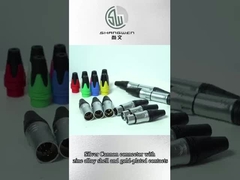 屋内IP40保護 6極XLRオーディオビデオコネクタ プロフェッショナルオーディオビデオ用