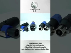 産業用電子機器用アクセサリー用 女性用クイックロック4ピンスピーカーコネクタ