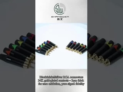 インダストリアルプラグ RCAオーディオコネクタ 2 連絡 RCA 男性 ロータス ジャック