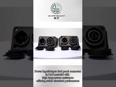 Ip65 電気用防水電源コネクタ 女性用シャシーコネクタ